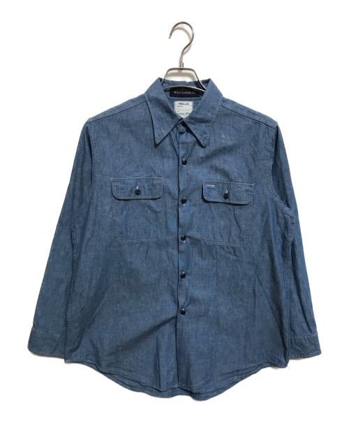 MADISON BLUE（マディソンブルー）MADISON BLUE (マディソンブルー) HAMPTON CHAMBRAY SHIRT インディゴ サイズ:01の古着・服飾アイテム