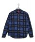 Supreme（シュプリーム）の古着「21SS Spray Tartan Shirt」｜ネイビー×レッド