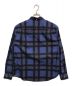 Supreme (シュプリーム) 21SS Spray Tartan Shirt ネイビー×レッド サイズ:S：6000円