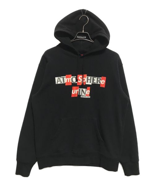 SUPREME（シュプリーム）SUPREME (シュプリーム) ANTIHERO (アンタイヒーロー) Antihero Hooded Sweatshirt ブラック×レッド サイズ:Mの古着・服飾アイテム