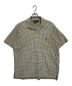 POLO RALPH LAUREN（ポロ・ラルフローレン）の古着「半袖チェックシャツ」｜ベージュ×グリーン