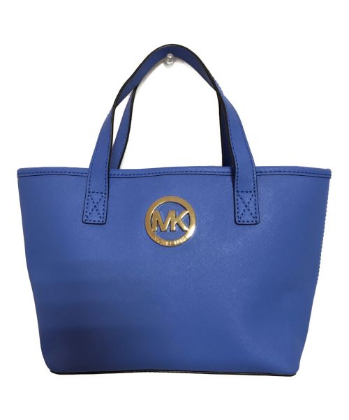 MICHAEL KORS（マイケルコース）MICHAEL KORS (マイケルコース) ハンドバッグ ブルーの古着・服飾アイテム