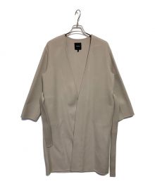 theory（セオリー）の古着「Luxe New Divide Collarless Coat」｜ベージュ