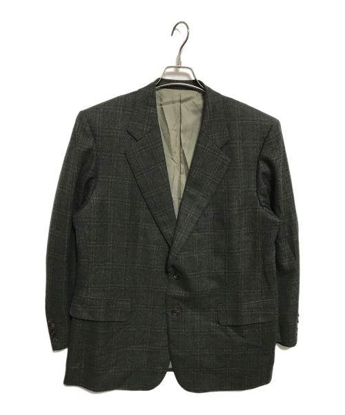 Aquascutum（アクアスキュータム）Aquascutum (アクアスキュータム) 2Bジャケット グリーン サイズ:Sの古着・服飾アイテム