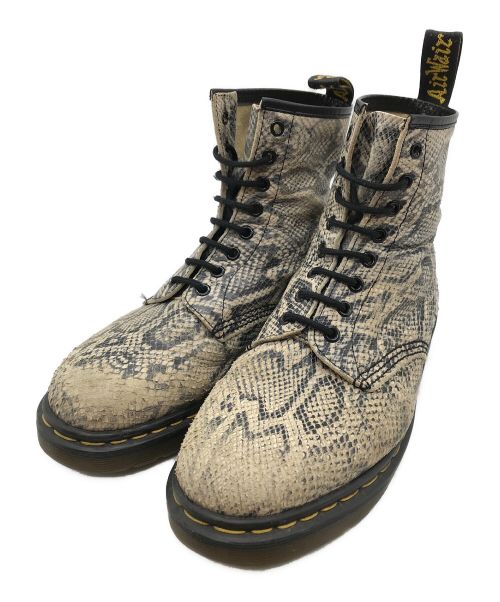 Dr.Martens（ドクターマーチン）Dr.Martens (ドクターマーチン) 8ホールブーツ ベージュ×ブラック サイズ:SIZE 26.5cmの古着・服飾アイテム