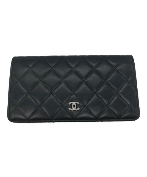 CHANEL（シャネル）CHANEL (シャネル) ロングウォレット ブラックの古着・服飾アイテム