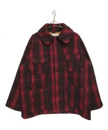 WOOLRICH（ウールリッチ）の古着「70‘Ｓクルーザージャケット」｜ブラック×レッド