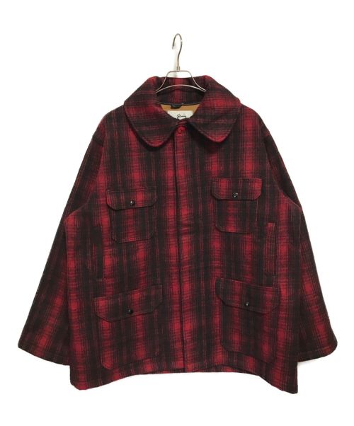 WOOLRICH（ウールリッチ）WOOLRICH (ウールリッチ) 70‘Ｓクルーザージャケット ブラック×レッド サイズ:SIZE50の古着・服飾アイテム