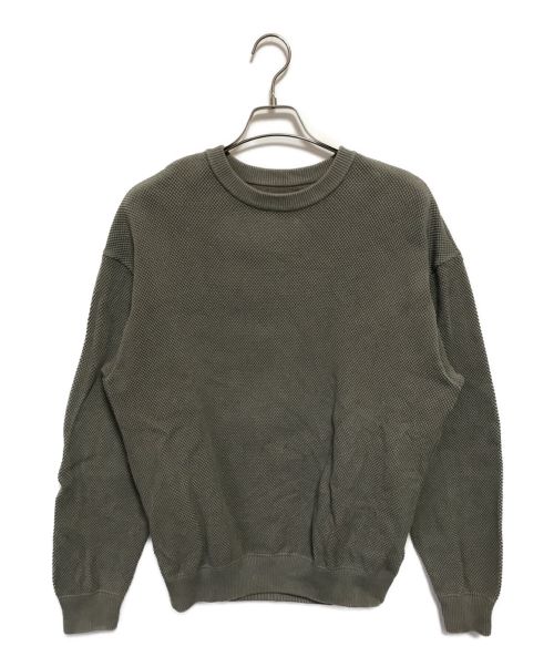 crepuscule（クレプスキュール）crepuscule (クレプスキュール) moss stitch L/S sweat ベージュ サイズ:SIZE1の古着・服飾アイテム