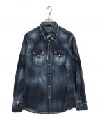 DSQUARED2ディースクエアード）の古着「Western Dark Shirt」｜インディゴ