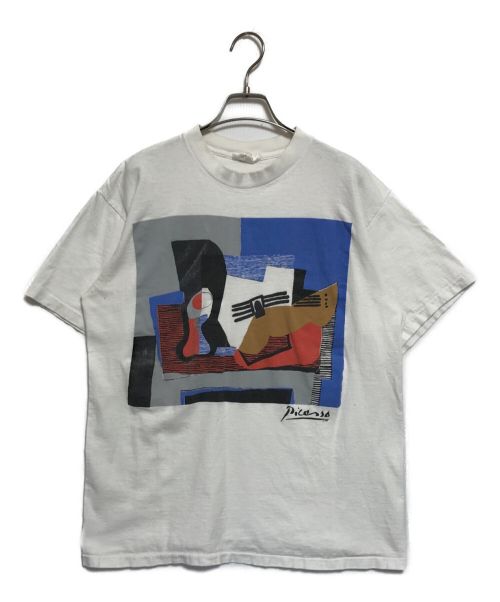 Picaso（ピカソ）Picaso (ピカソ) プリントTシャツ ホワイト サイズ:Lの古着・服飾アイテム