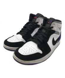 NIKE（ナイキ）の古着「Air Jordan 1 Mid "Purple"」｜ホワイト×パープル