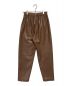 H BEAUTY&YOUTH (エイチ ビューティアンドユース) FAKE LEATHER TAPERED PANT ブラウン サイズ:S：3480円