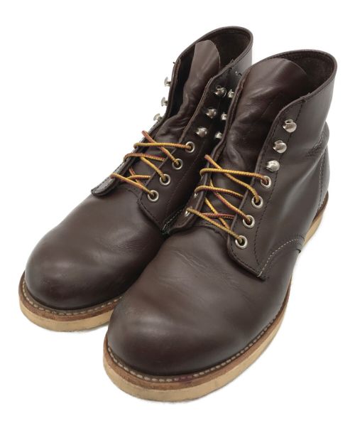 RED WING（レッドウィング）RED WING (レッドウィング) プレーントゥブーツ ブラウン サイズ:SIZE 8 1/2 Dの古着・服飾アイテム