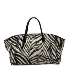 SHiME×DEVEAUX（シィメ×デヴォー）の古着「ZEBRAⅡ MAXI TOTE」｜ホワイト×ブラック