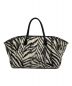 SHiME (シィメ) DEVEAUX (デヴォー) ZEBRAⅡ MAXI TOTE ホワイト×ブラック：7000円