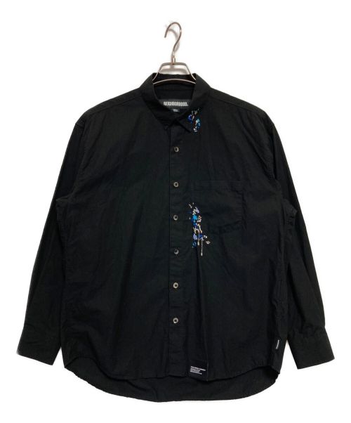 NEIGHBORHOOD（ネイバーフッド）NEIGHBORHOOD (ネイバーフッド) DRIP EMBROIDERY L/S SHIRT ブラック サイズ:Sの古着・服飾アイテム