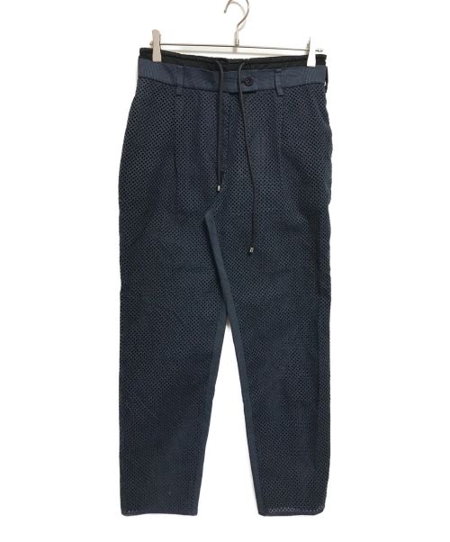 sacai（サカイ）sacai (サカイ) Drawcode Waist Trouser ネイビー サイズ:2（下記参照）の古着・服飾アイテム