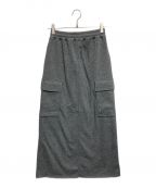 DEUXIEME CLASSEドゥーズィエム クラス）の古着「Warm Sweat Cargo Skirt」｜グレー