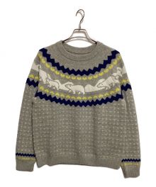 HUMAN MADE（ヒューマンメイド）の古着「Nordic Jacqurd Knit Sweater」｜グレー×イエロー