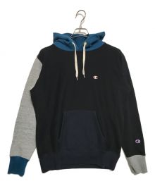 Champion（チャンピオン）の古着「プルオーバーパーカー」｜ブラック