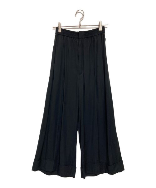 TOGA PULLA（トーガ プルラ）TOGA PULLA (トーガ プルラ) RAYON GABARDINE WIDE PANTS ブラック サイズ:SIZE 34の古着・服飾アイテム