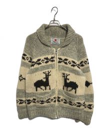 CANADIAN SWEATER（カナディアンセーター）の古着「カウチンジップカーディガン」｜アイボリー