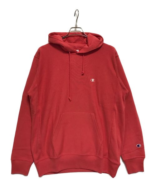 Champion（チャンピオン）Champion (チャンピオン) REVERSE WEAVE HOODED SWEATSHIRT レッド サイズ:XL 未使用品の古着・服飾アイテム