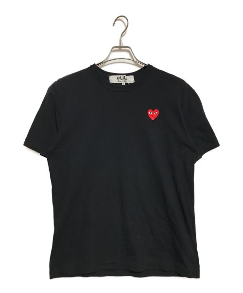 PLAY COMME des GARCONS（プレイ コムデギャルソン）PLAY COMME des GARCONS (プレイ コムデギャルソン) ワンポイントTシャツ ブラック サイズ:XLの古着・服飾アイテム