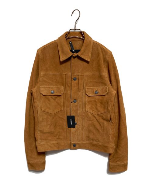 MINEDENIM（マインデニム）MINEDENIM (マインデニム) Deer Suede Trucker JKT ベージュ サイズ:1の古着・服飾アイテム