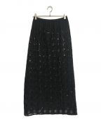 sara mallikaサラマリカ）の古着「チュールスパンコールスカート」｜ブラック