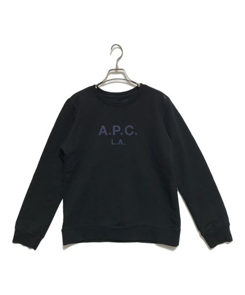 A.P.C.（アーペーセー）A.P.C. (アーペーセー) クルーネックスウェット ブラック サイズ:Mの古着・服飾アイテム