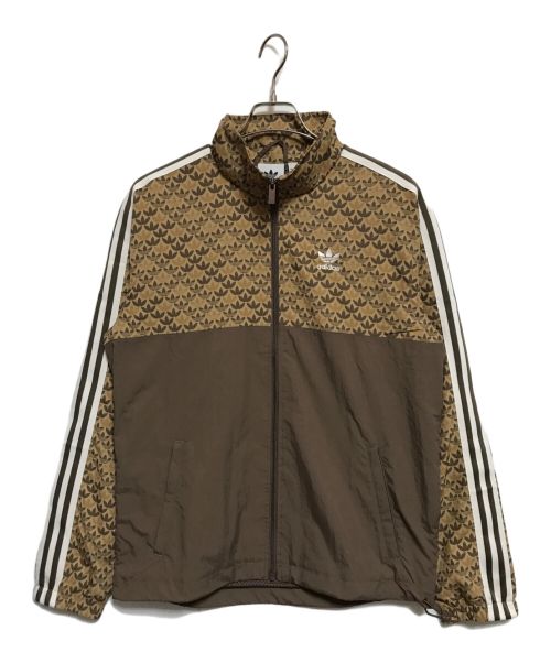 adidas（アディダス）adidas (アディダス) クラシック モノ ウインドブレーカー ブラウン サイズ:M 未使用品の古着・服飾アイテム