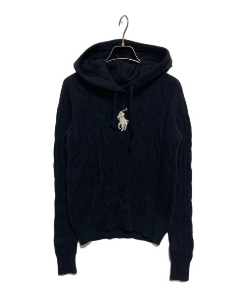 POLO RALPH LAUREN（ポロ・ラルフローレン）POLO RALPH LAUREN (ポロ・ラルフローレン) ウールブレンドパーカー ブラック サイズ:XSの古着・服飾アイテム