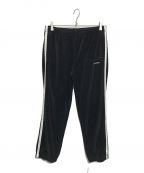 SUPREMEシュプリーム）の古着「Studded Velour Track Pants」｜ブラック