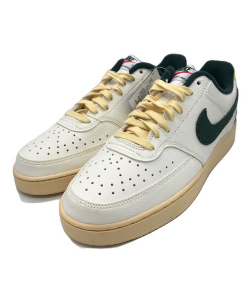 NIKE（ナイキ）NIKE (ナイキ) Court Vision Low Sail Pro Green Opti Yellow ベージュ×グリーン サイズ:27.5cm 未使用品の古着・服飾アイテム