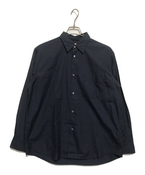 Graphpaper（グラフペーパー）Graphpaper (グラフペーパー) BROAD REGULAR COLLAR SHIRT ネイビー サイズ:２の古着・服飾アイテム