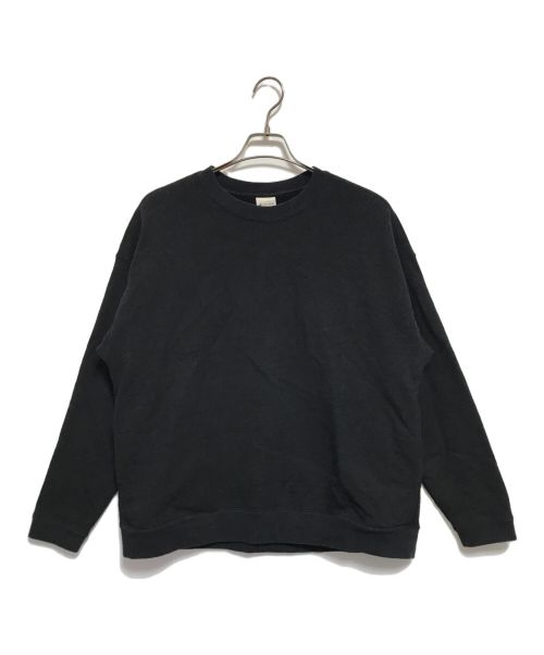 Snow peak（スノーピーク）snow peak (スノーピーク) Recycled Cotton Sweat Crew-Neck ブラック サイズ:Mの古着・服飾アイテム