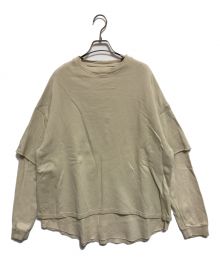 TODAYFUL（トゥデイフル）の古着「Layered Cotton Sweat」｜ベージュ