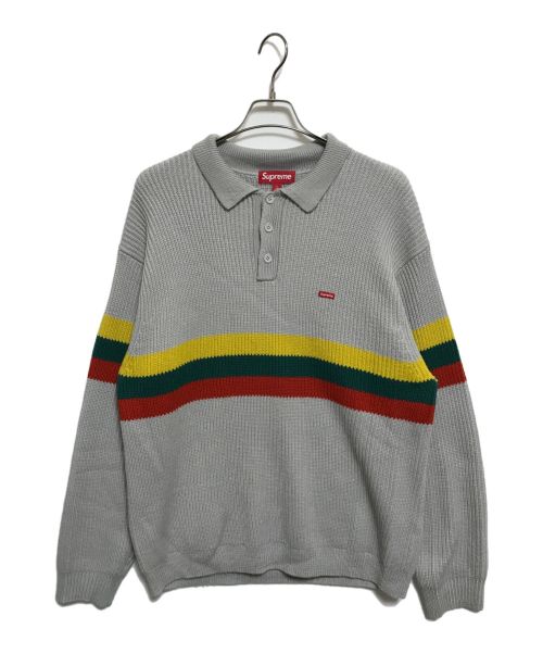 SUPREME（シュプリーム）SUPREME (シュプリーム) Small Box Logo Polo Sweater グレー サイズ:Lの古着・服飾アイテム