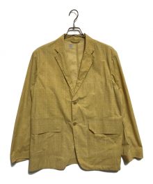 DESCENTE PAUSE（デサントポーズ）の古着「GLEN CHECK JACKET」｜イエロー