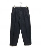 STEVEN ALANスティーブンアラン）の古着「13.5oz DENIM 2PLEATED PANTS-BOLD/パンツ」｜インディゴ