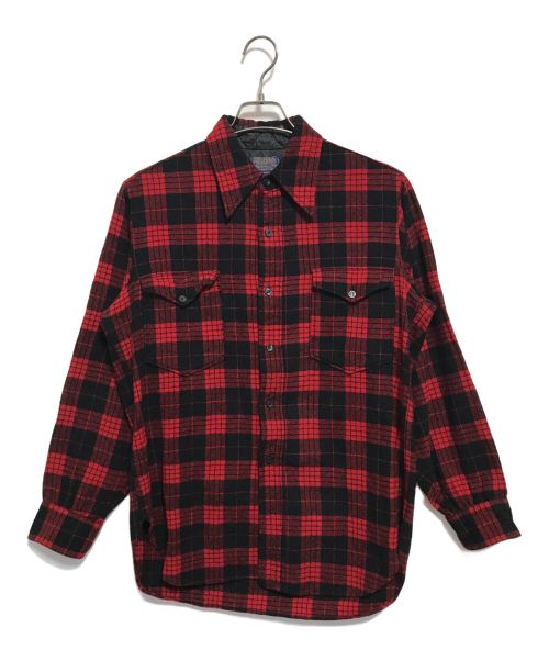 PENDLETON（ペンドルトン）PENDLETON (ペンドルトン) 60’Sチェックシャツ レッド サイズ:SIZE 15 1/2の古着・服飾アイテム