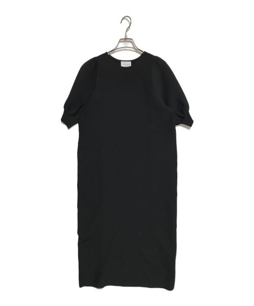 UNITED ARROWS（ユナイテッドアローズ）UNITED ARROWS (ユナイテッドアローズ) パフスリーブ ニットワンピース ブラック サイズ:下記参照の古着・服飾アイテム