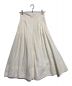 La TOTALITE（ラ ト―タリテ）の古着「MAKI KANEKOコラボ フレアギャザースカート」｜ホワイト