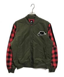 NIKE（ナイキ）の古着「NSW NSP SYN FILL BOMBER」｜グリーン×レッド