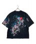 LAD MUSICIAN (ラッドミュージシャン) SUPER BIG T-SHIRT 14/1 T-CLOTH INKJET (FLOWER) ブラック サイズ:下記参照：5000円