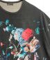 中古・古着 LAD MUSICIAN (ラッドミュージシャン) SUPER BIG T-SHIRT 14/1 T-CLOTH INKJET (FLOWER) ブラック サイズ:下記参照：5000円