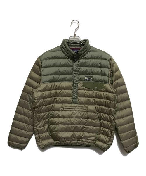 Patagonia（パタゴニア）Patagonia (パタゴニア) ダウンスナップジャケット グリーン サイズ:Mの古着・服飾アイテム