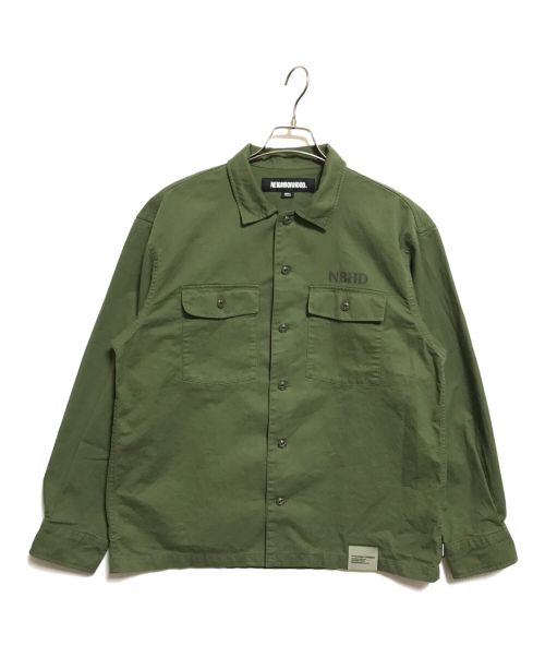 NEIGHBORHOOD（ネイバーフッド）NEIGHBORHOOD (ネイバーフッド) BDU SHIRT LS グリーン サイズ:Sの古着・服飾アイテム